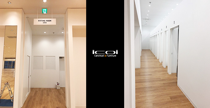 京都 UNIQLO ユニクロ 店舗 新築工事一式 施工一式 icoi