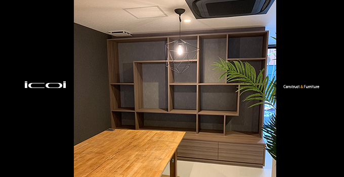 京都オフィス　オフィス家具一式の製作から設置まで  icoi
